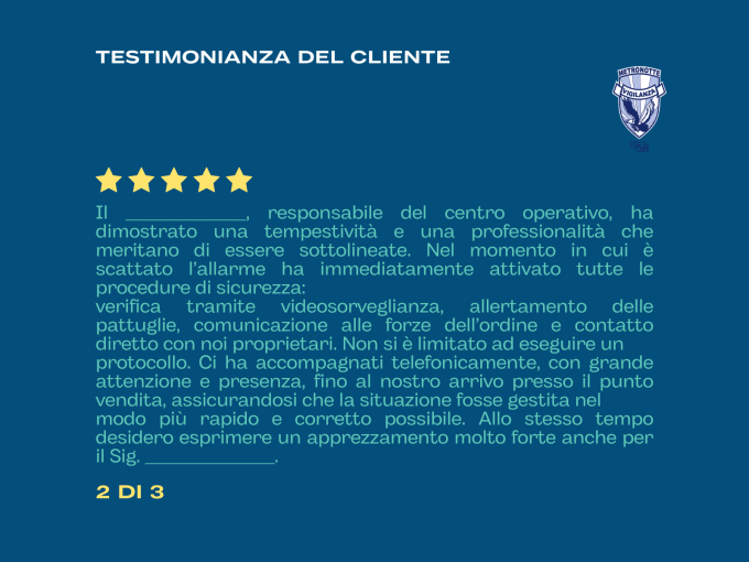 LATERZA (TA) - Tentato furto sventato: intervento delle Guardie Giurate Metronotte in contrada Cacapentima