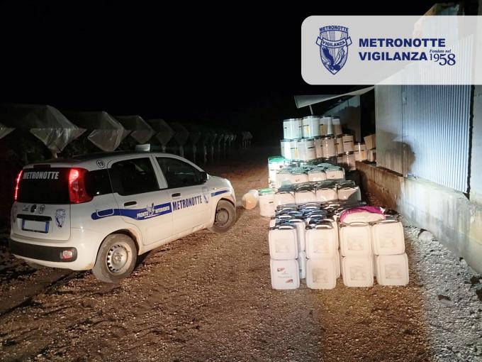 CASTELLANETA (TA) Furto sventato in azienda agricola decisivo il controllo sul territorio e la prontezza operativa